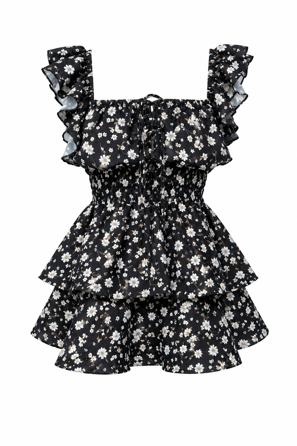 Maya Short Dress In Flowers