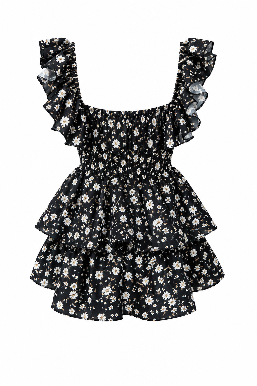 Maya Short Dress In Flowers