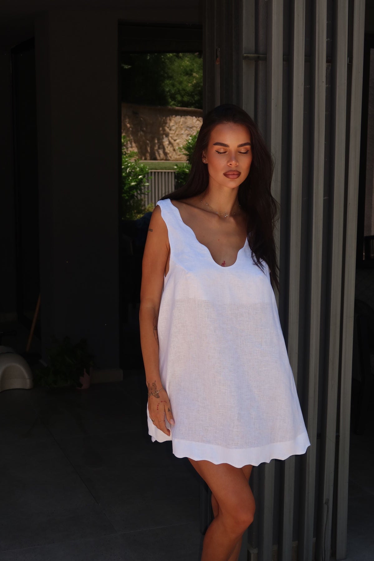 Anabel Dress In White