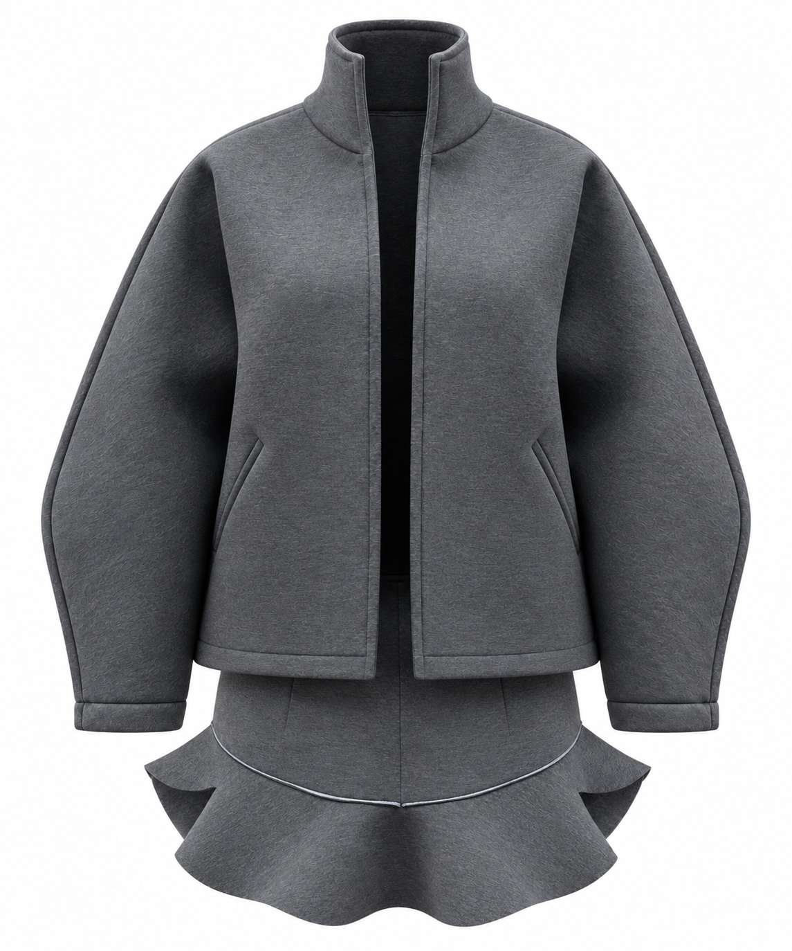 Noa Long Blazer In Grey