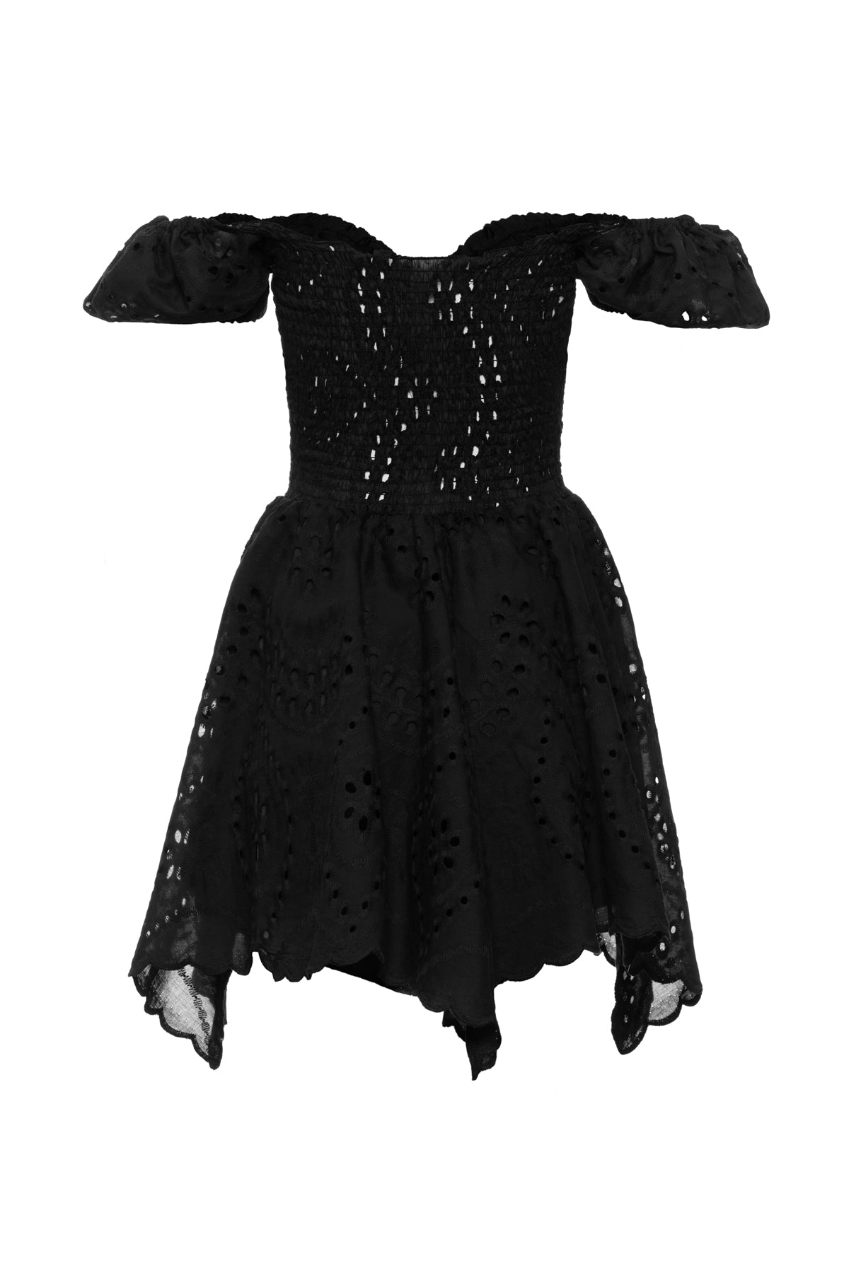 КЪСА РОКЛЯ OT ПАМУЧНА ДАНТЕЛА EVIS STYLE