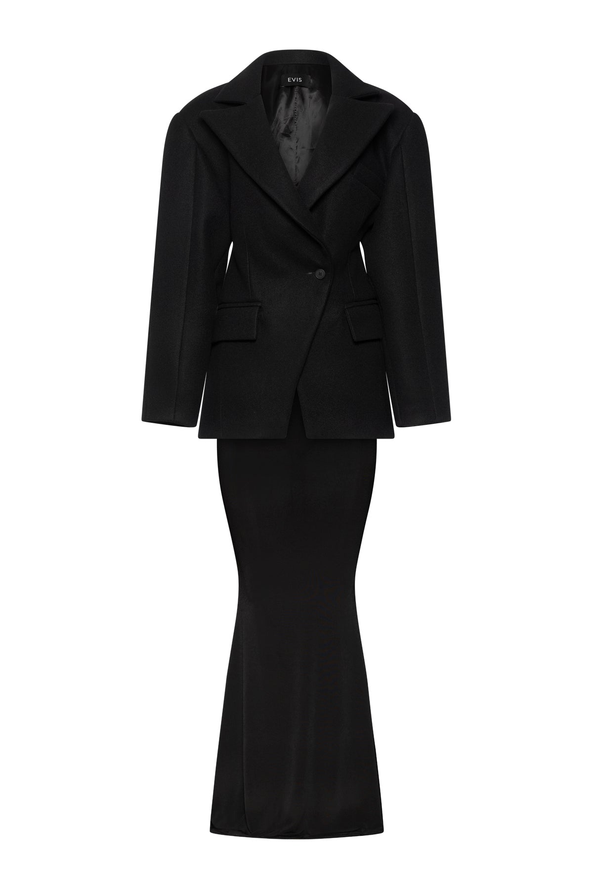 Blazer With One Button In Black