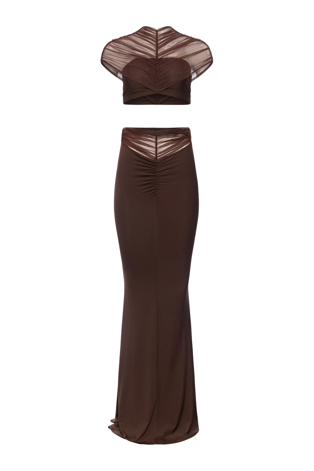 Top Mesh Touch In Brown