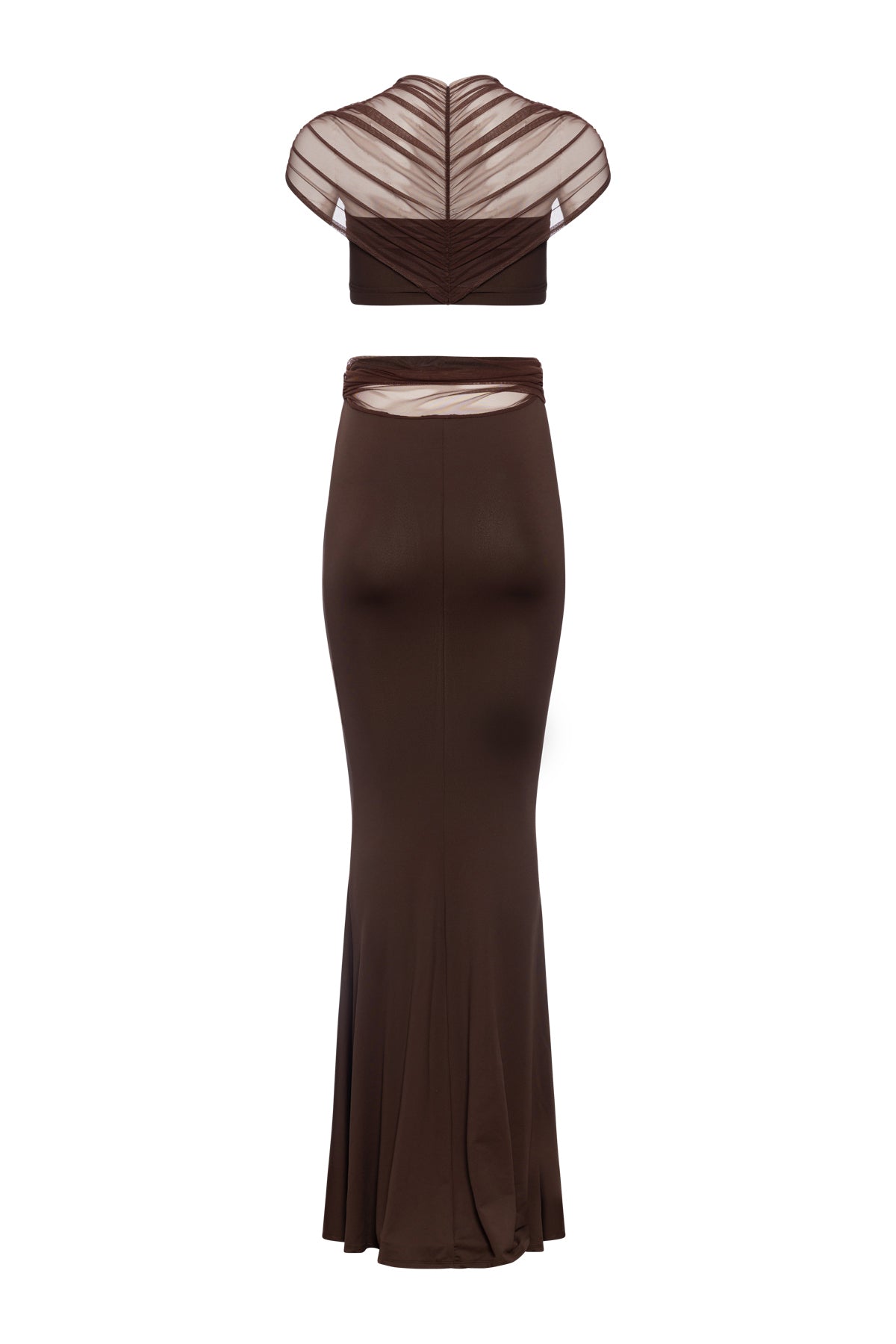 Top Mesh Touch In Brown