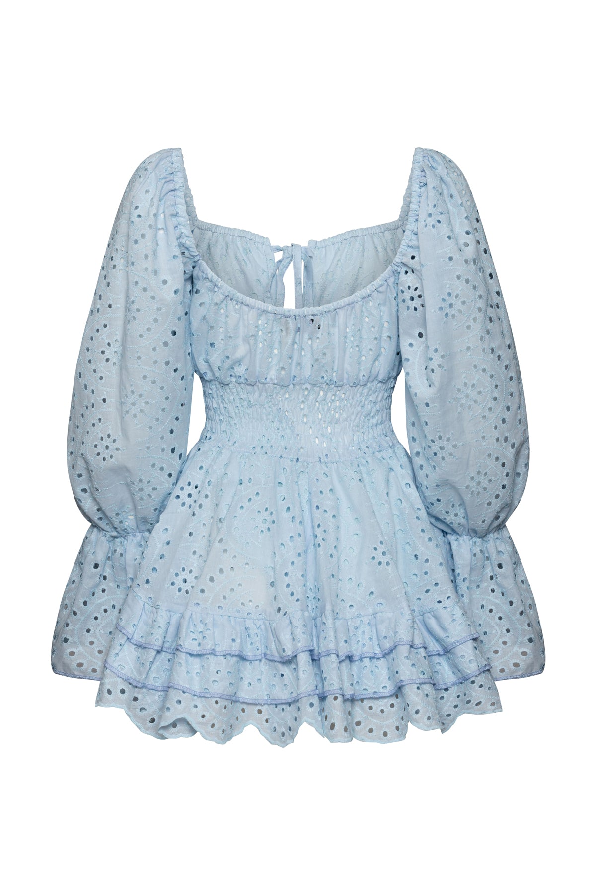 Lucy Lace Dress In Sky Blue