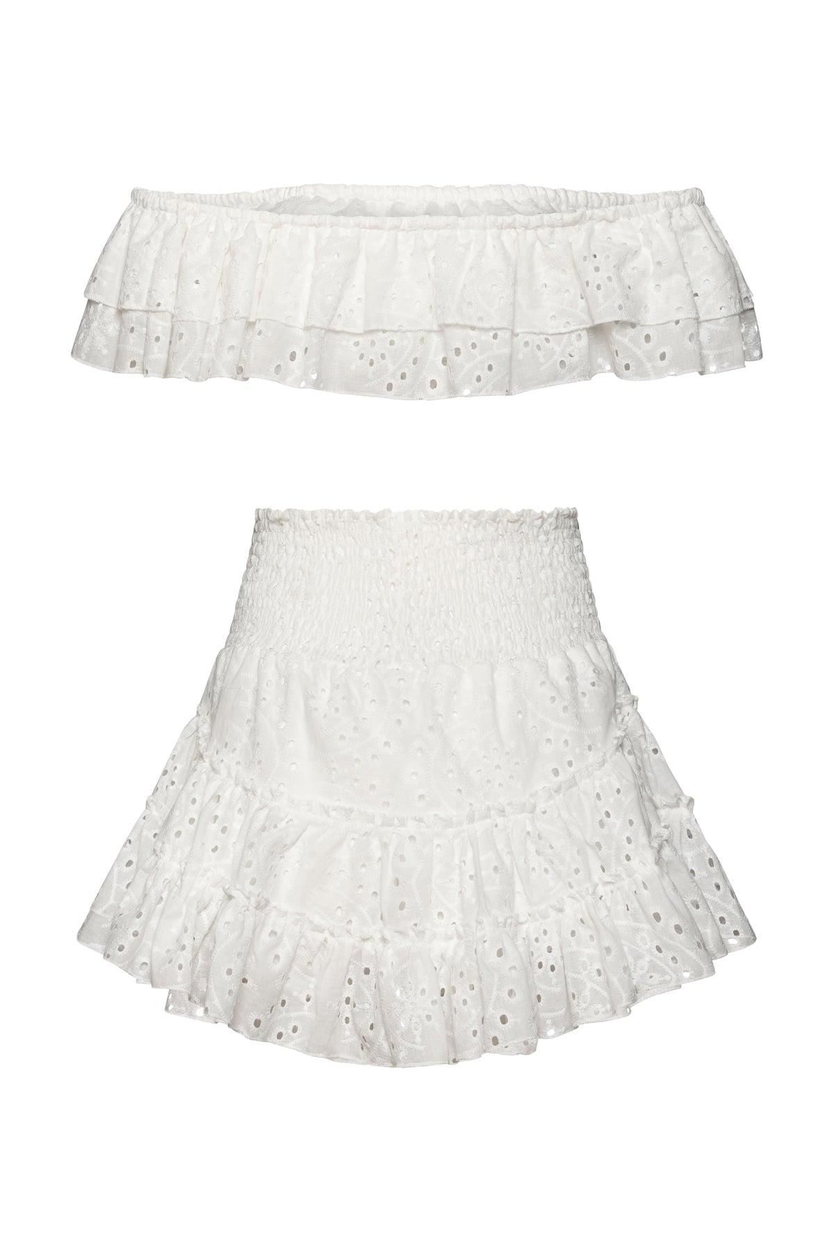 Gigi Lace Set In White