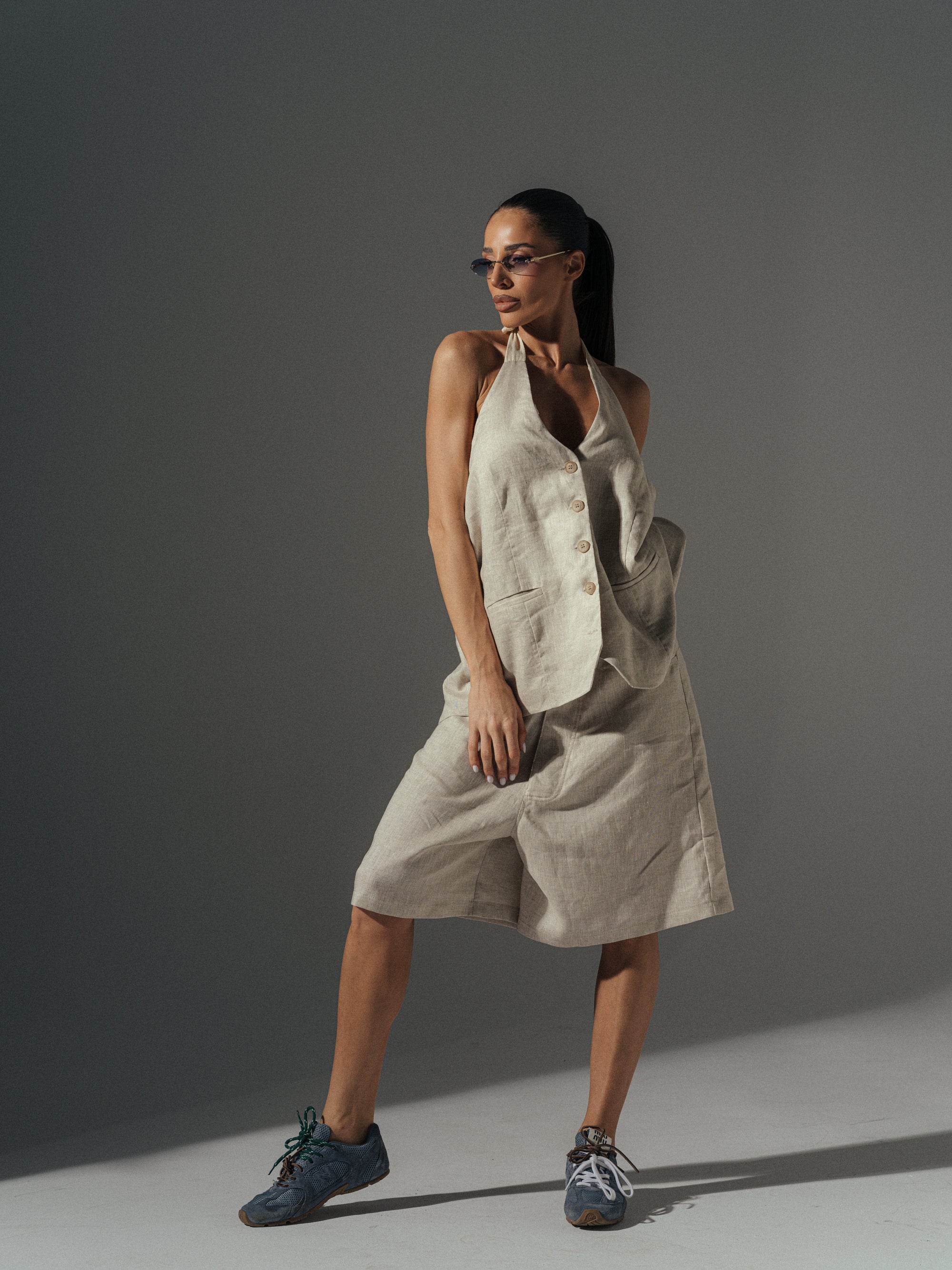 Liya Vest In Beige