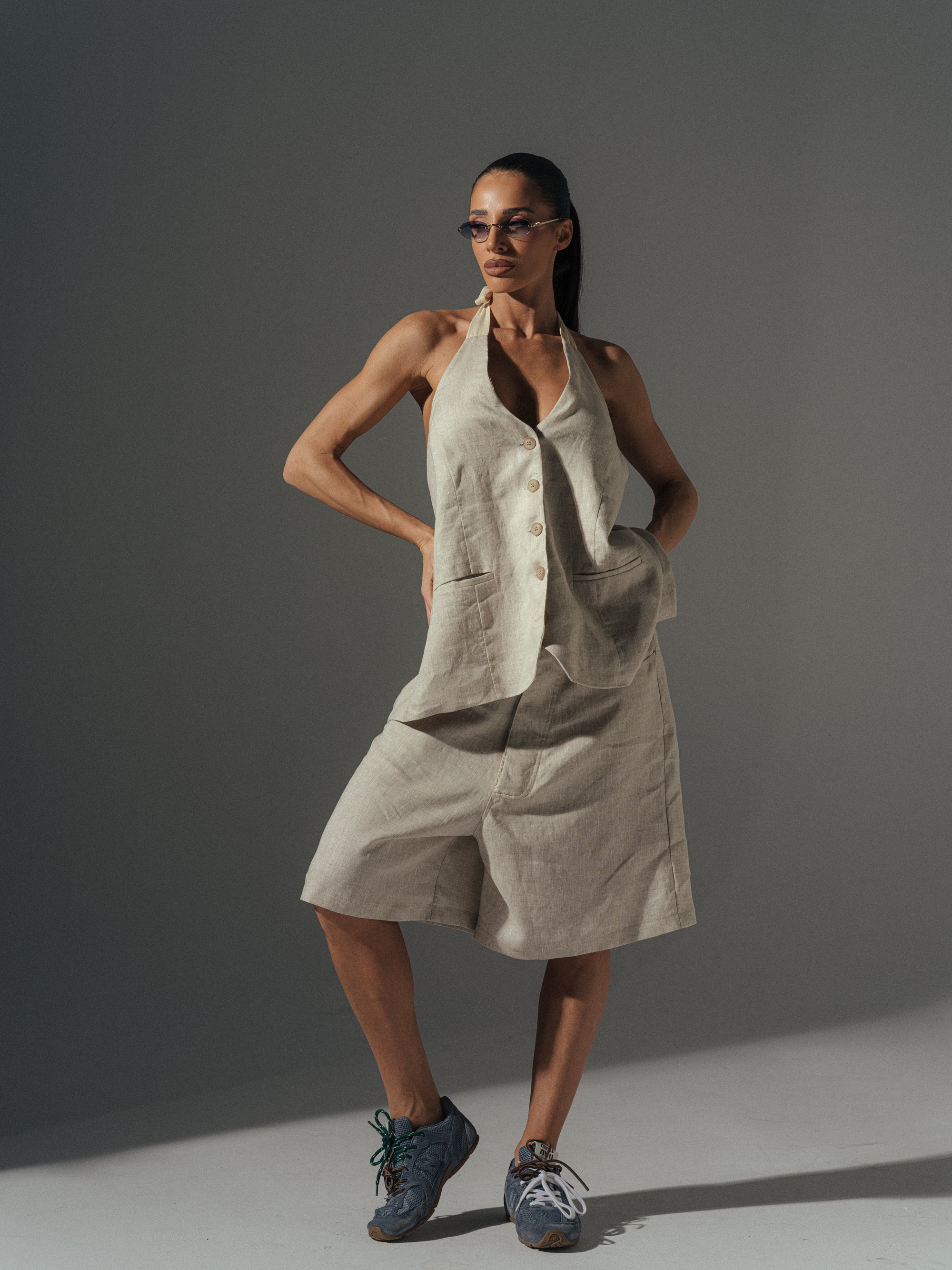 Liya Vest In Beige