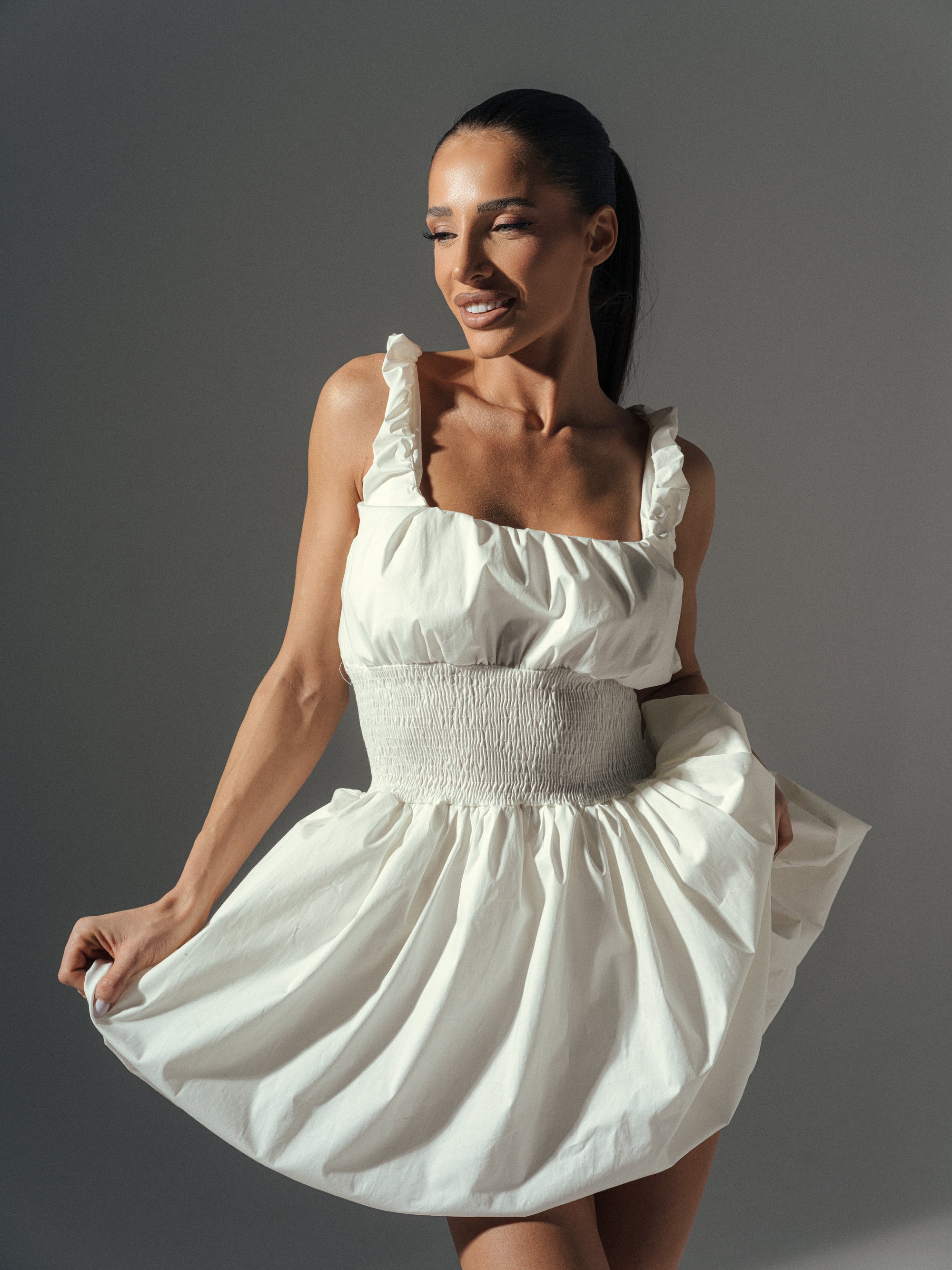 Liya Dress In White