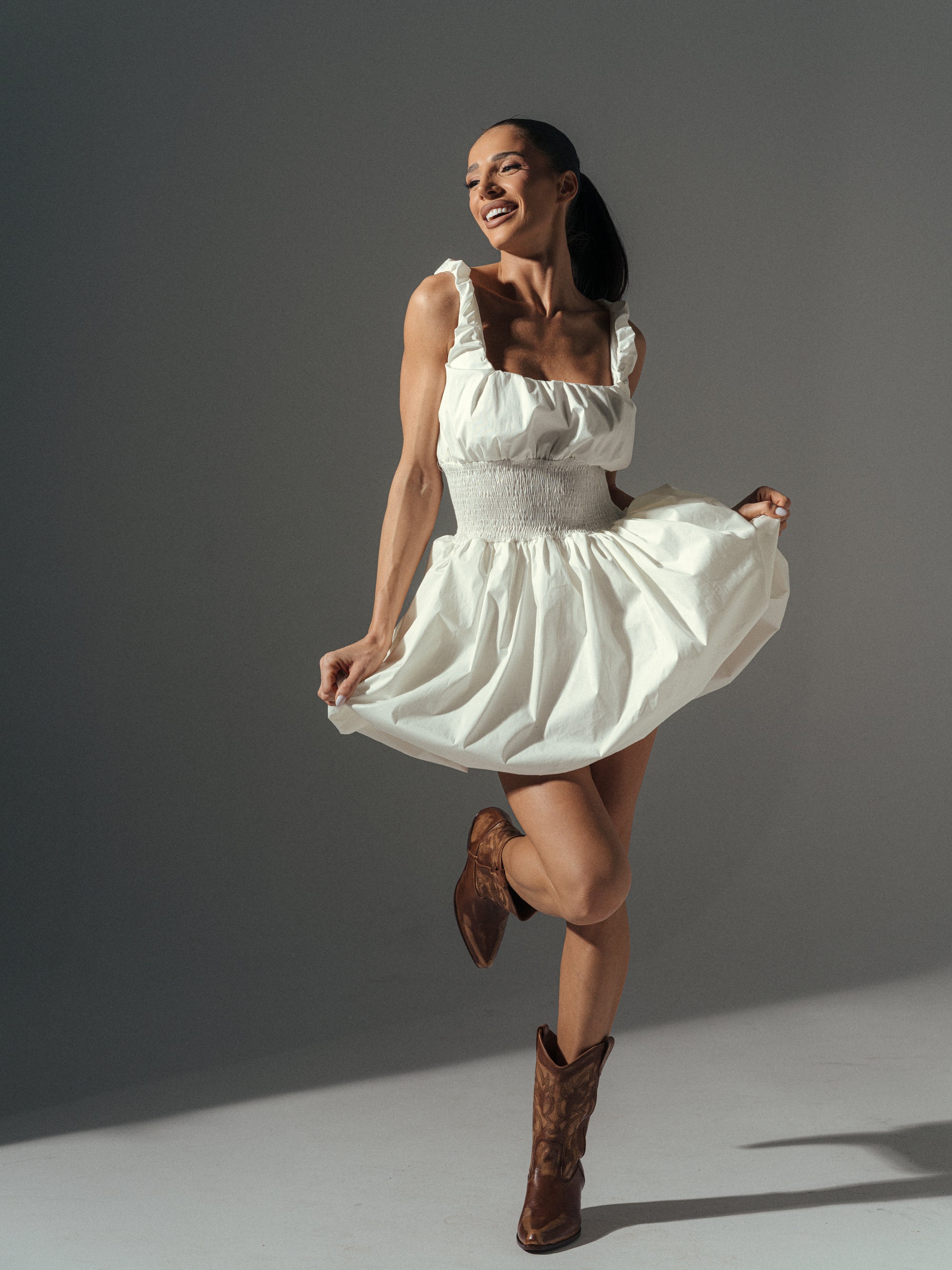 Liya Dress In White
