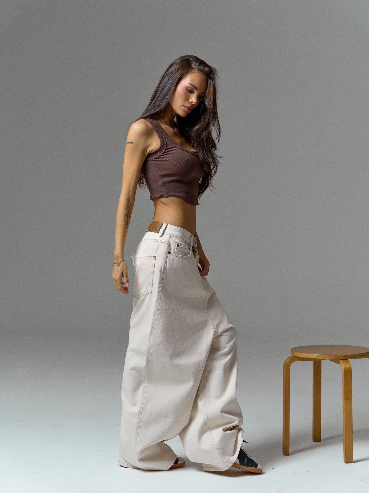 Maya Jeans In Ecru