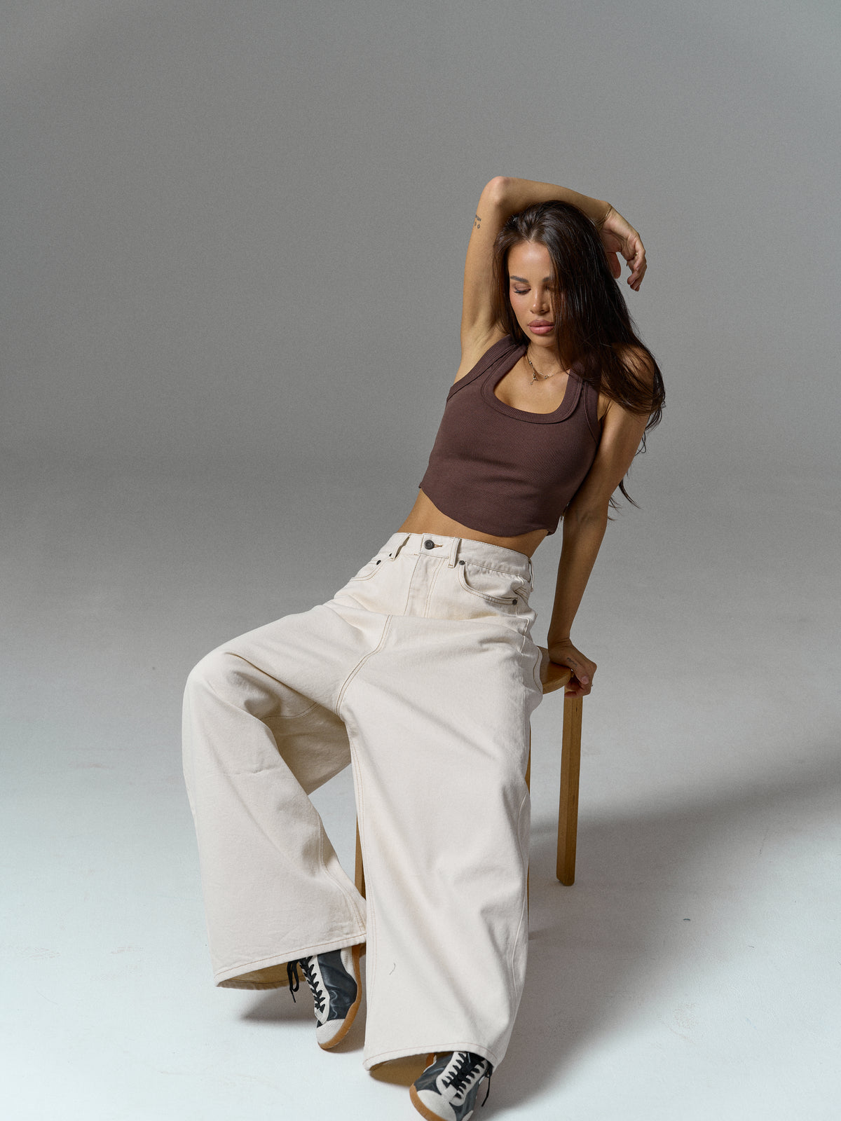 Maya Jeans In Ecru