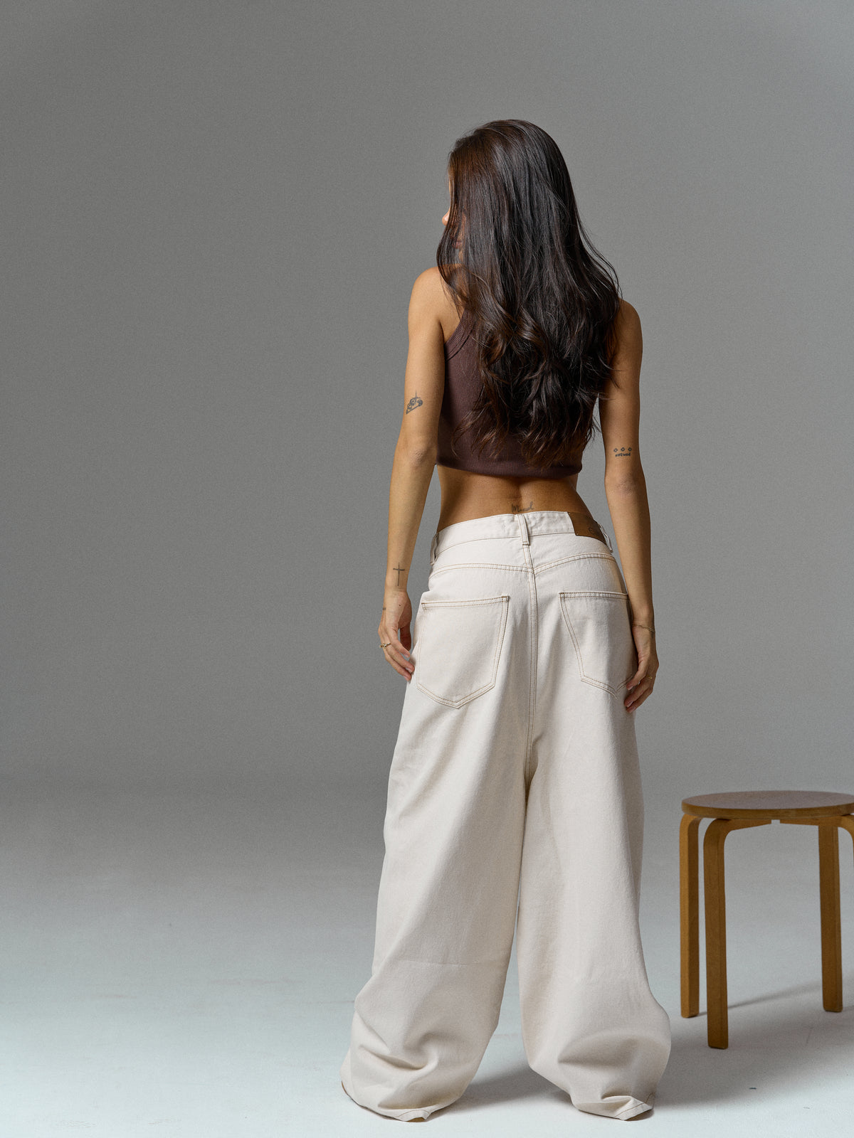 Maya Jeans In Ecru