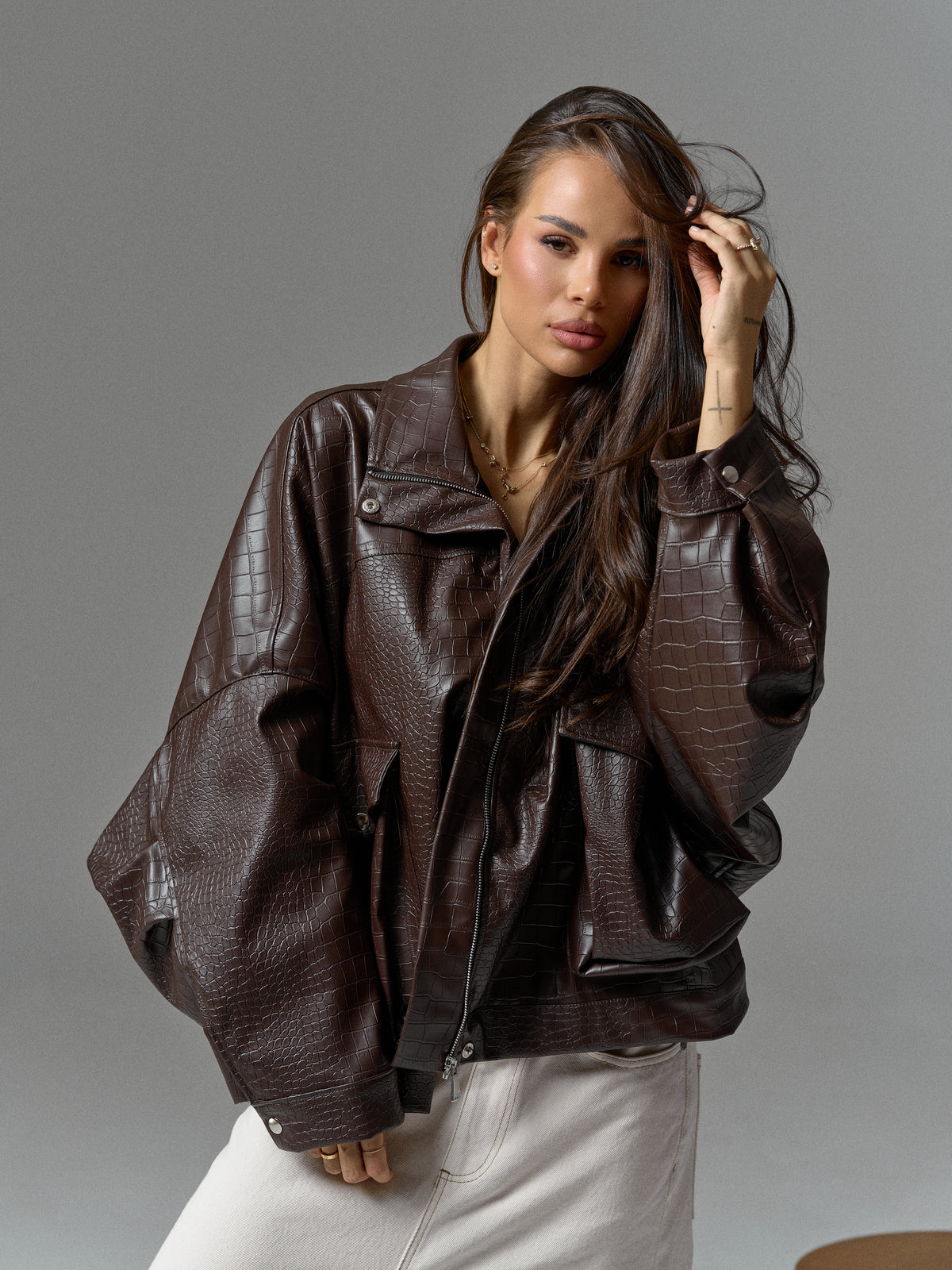 Marty Leather Jacket In Brown