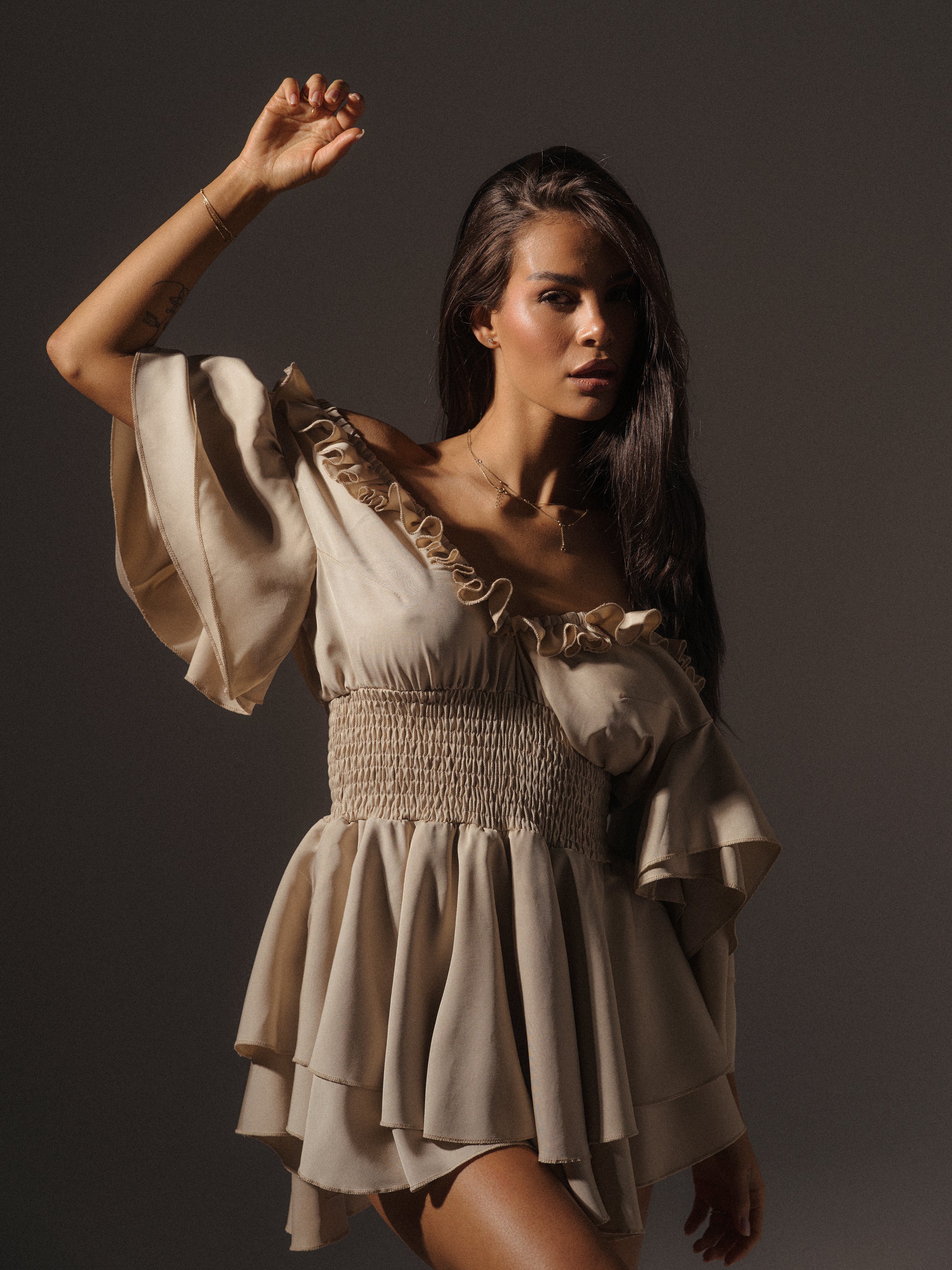 Liza Jumpsuits In Beige