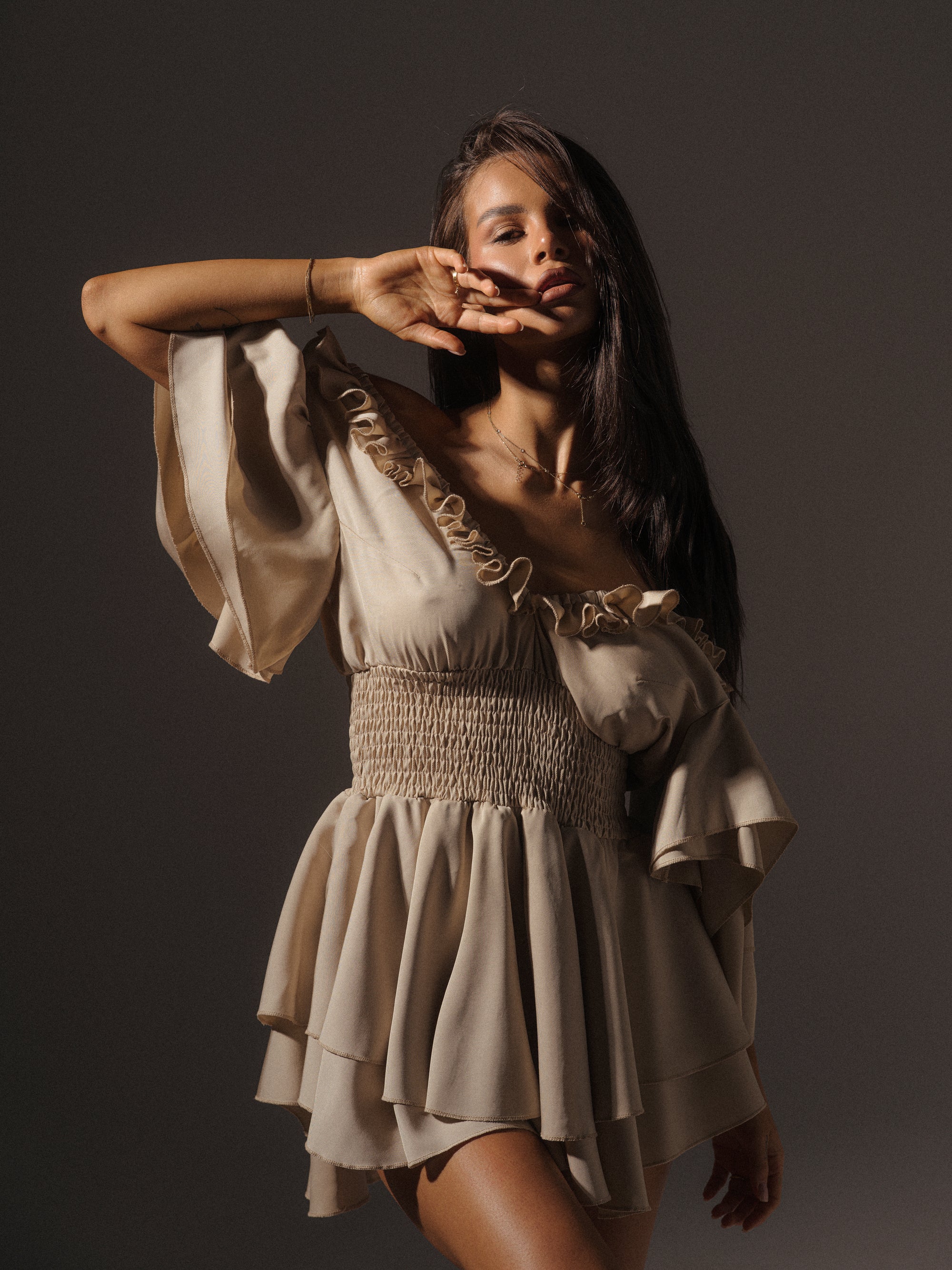 Liza Jumpsuits In Beige