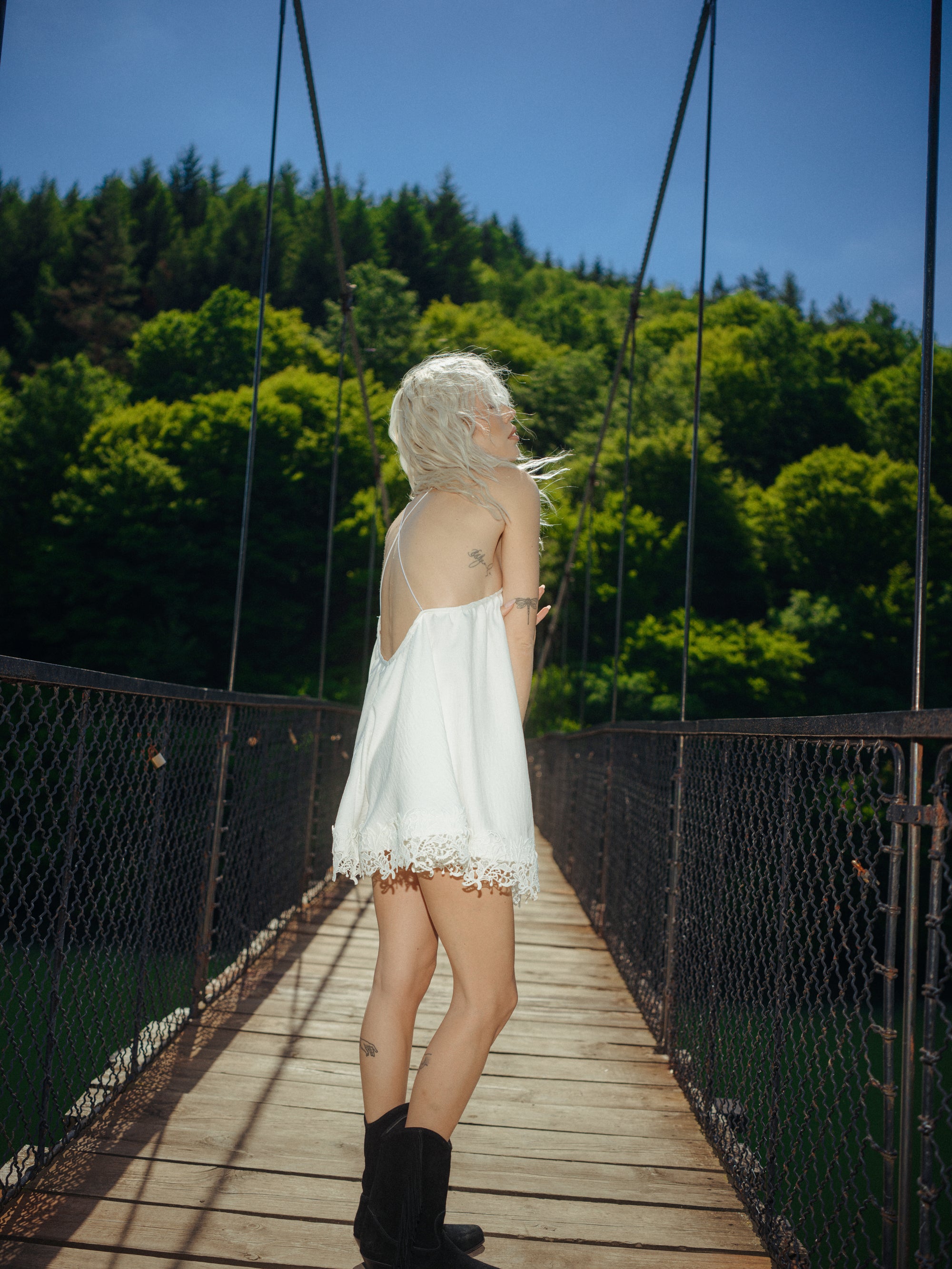 Dolly Dress In White