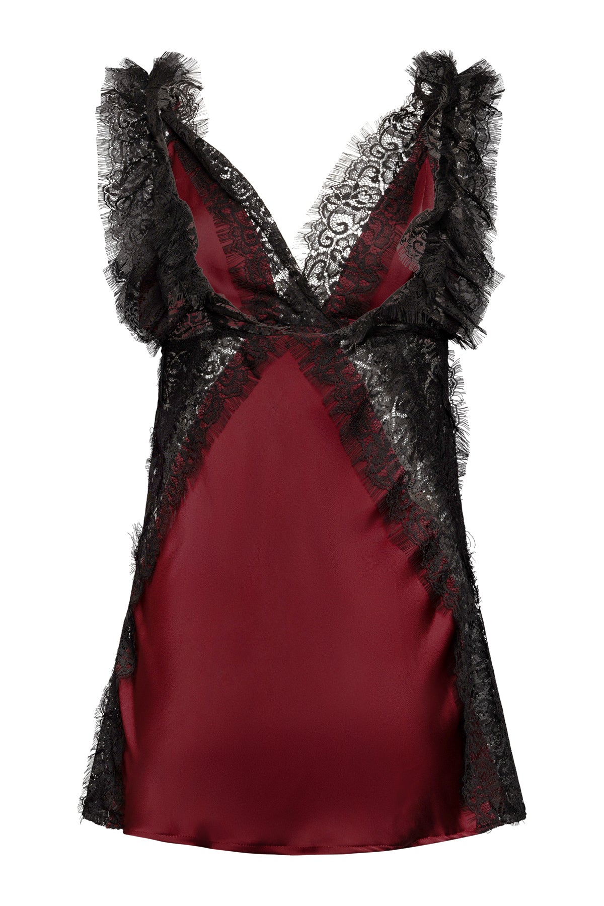 Emma Short Dress In Bordo