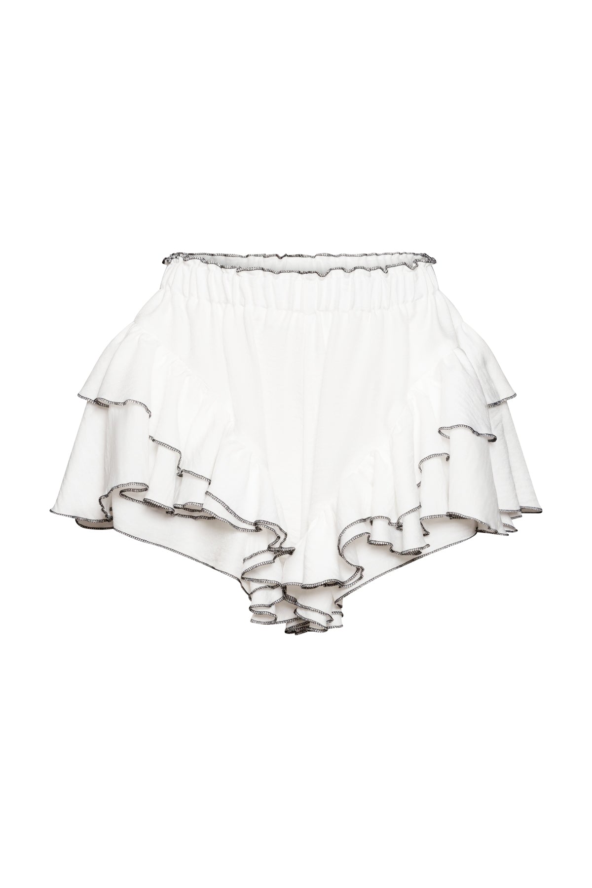 Vally short In White