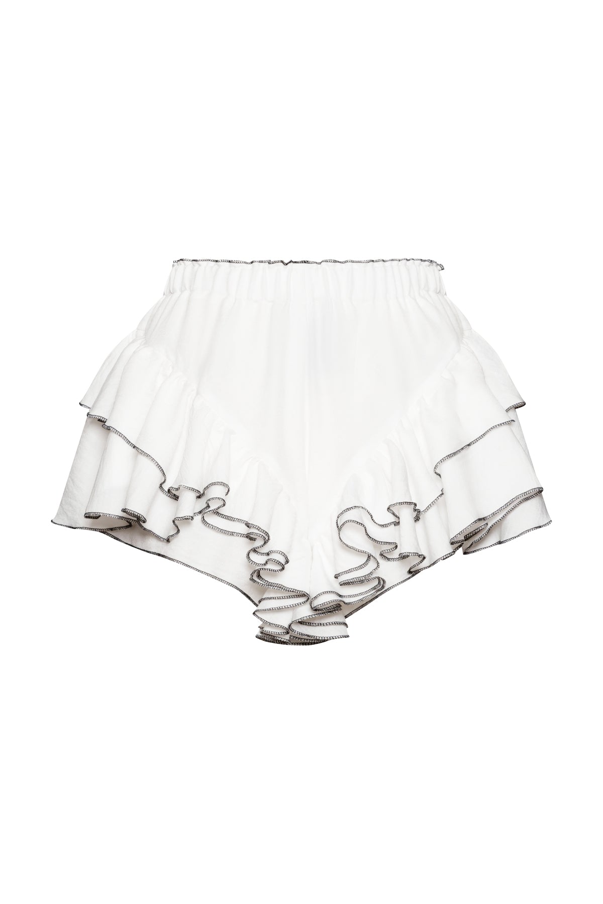 Vally short In White