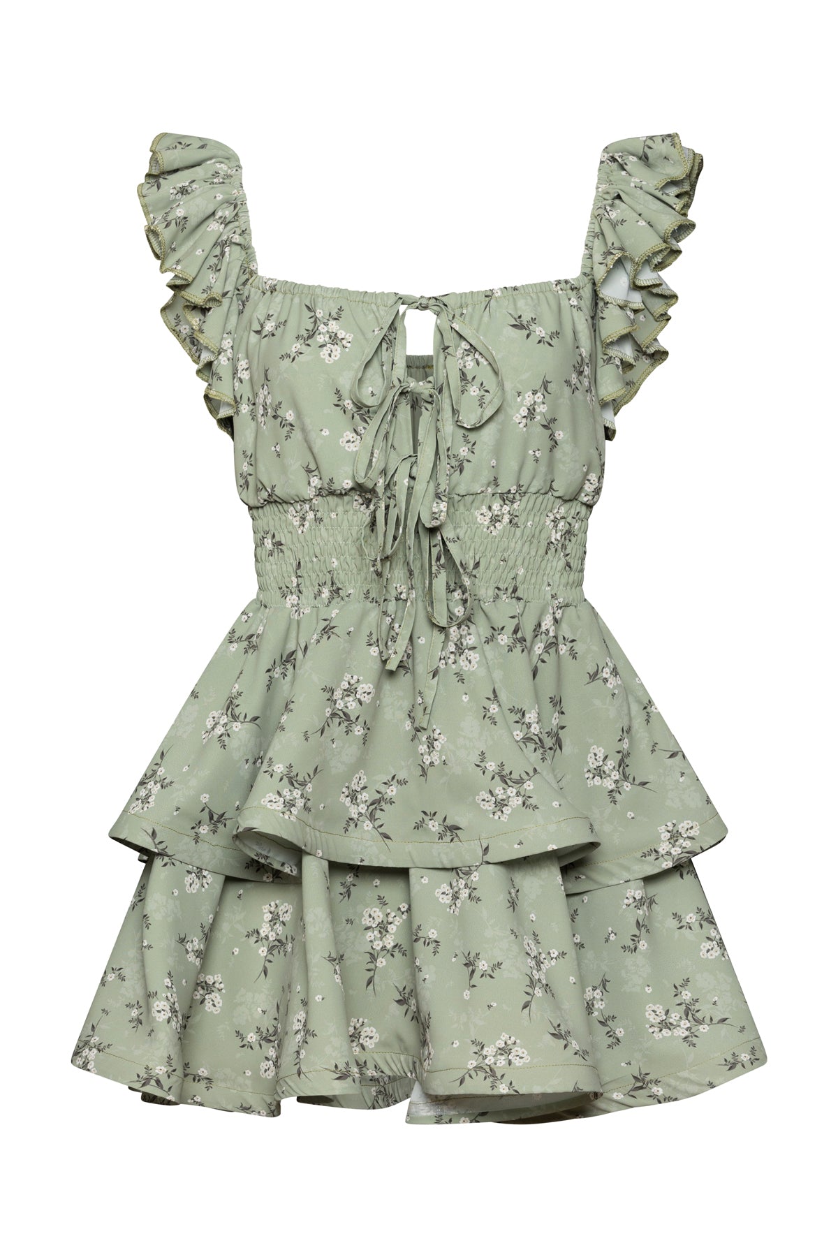 Maya Short Dress In Green