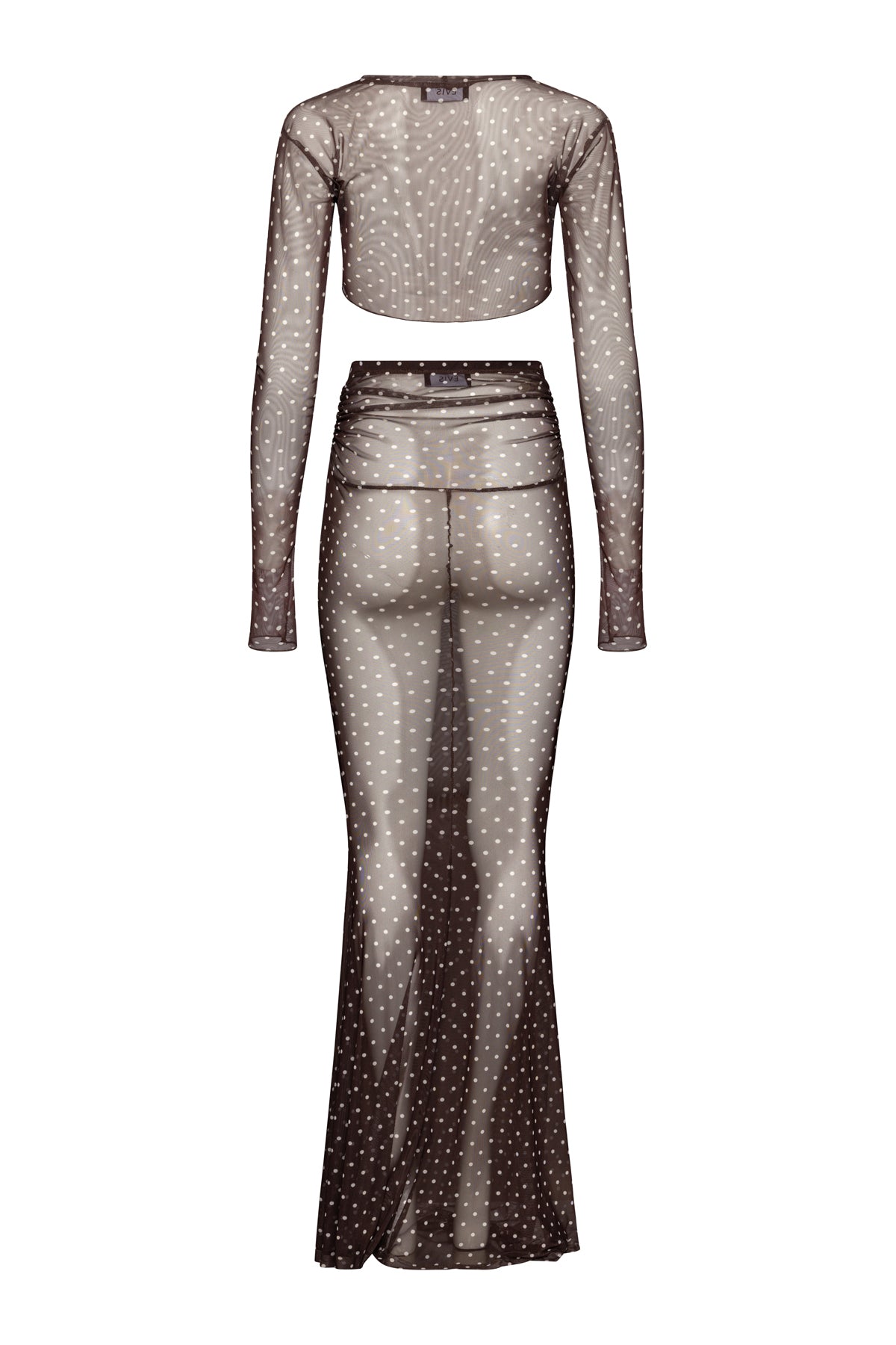 Mocha Muse Top With Dots