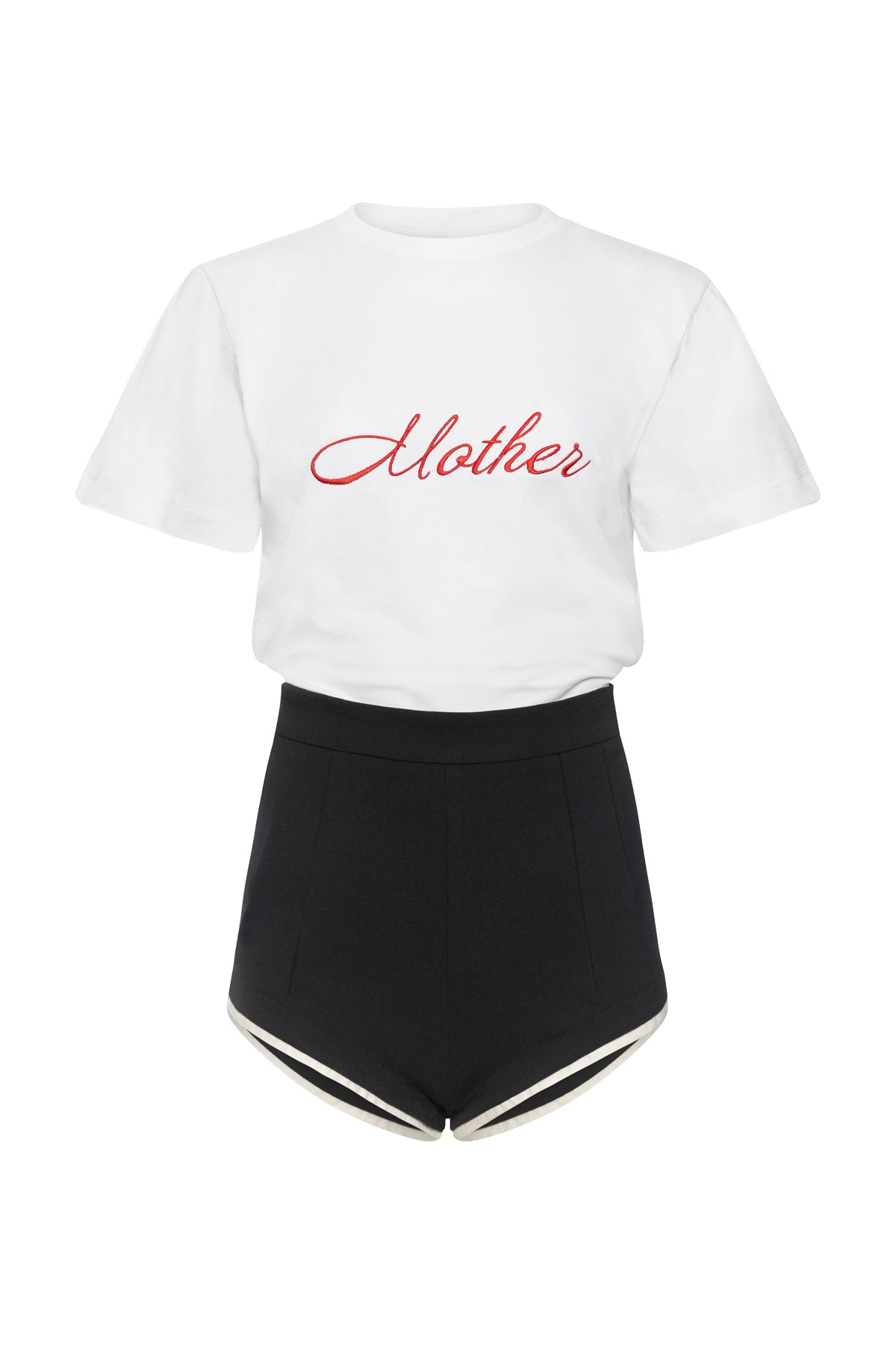 Bodysuit Embroidery Sexy Mama In White