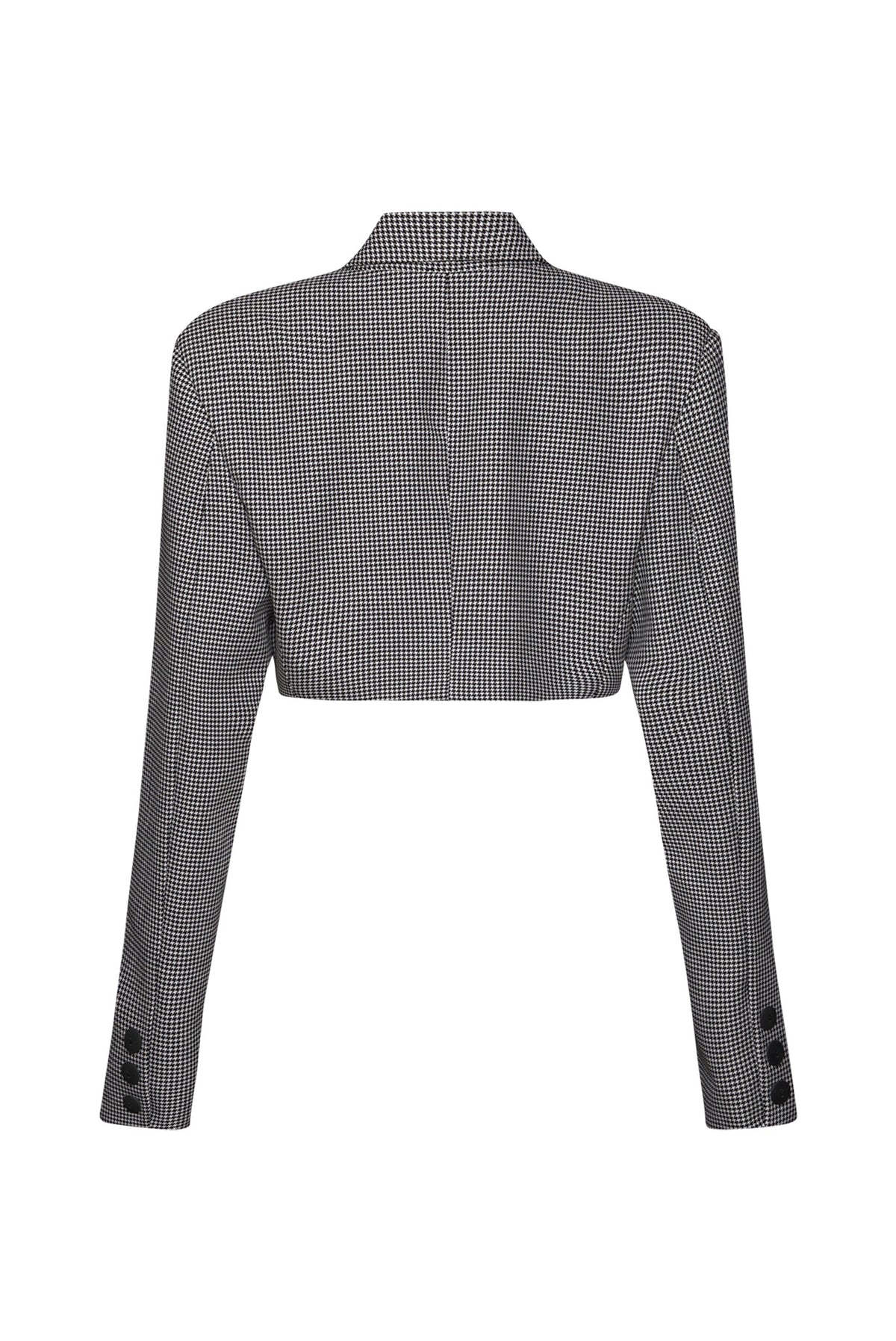 Emma Blazer In Black and White Houndstooth