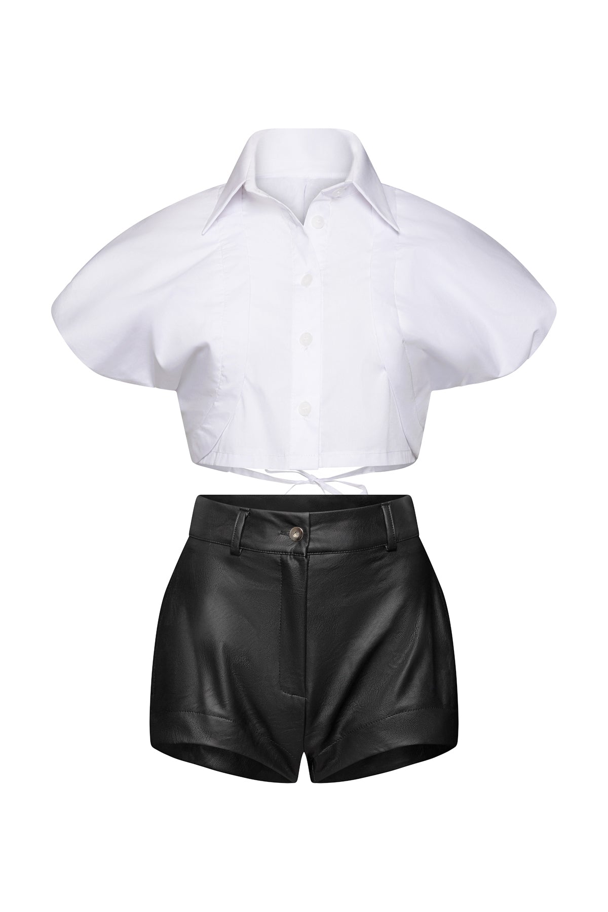 Tanya Shorts In Leather