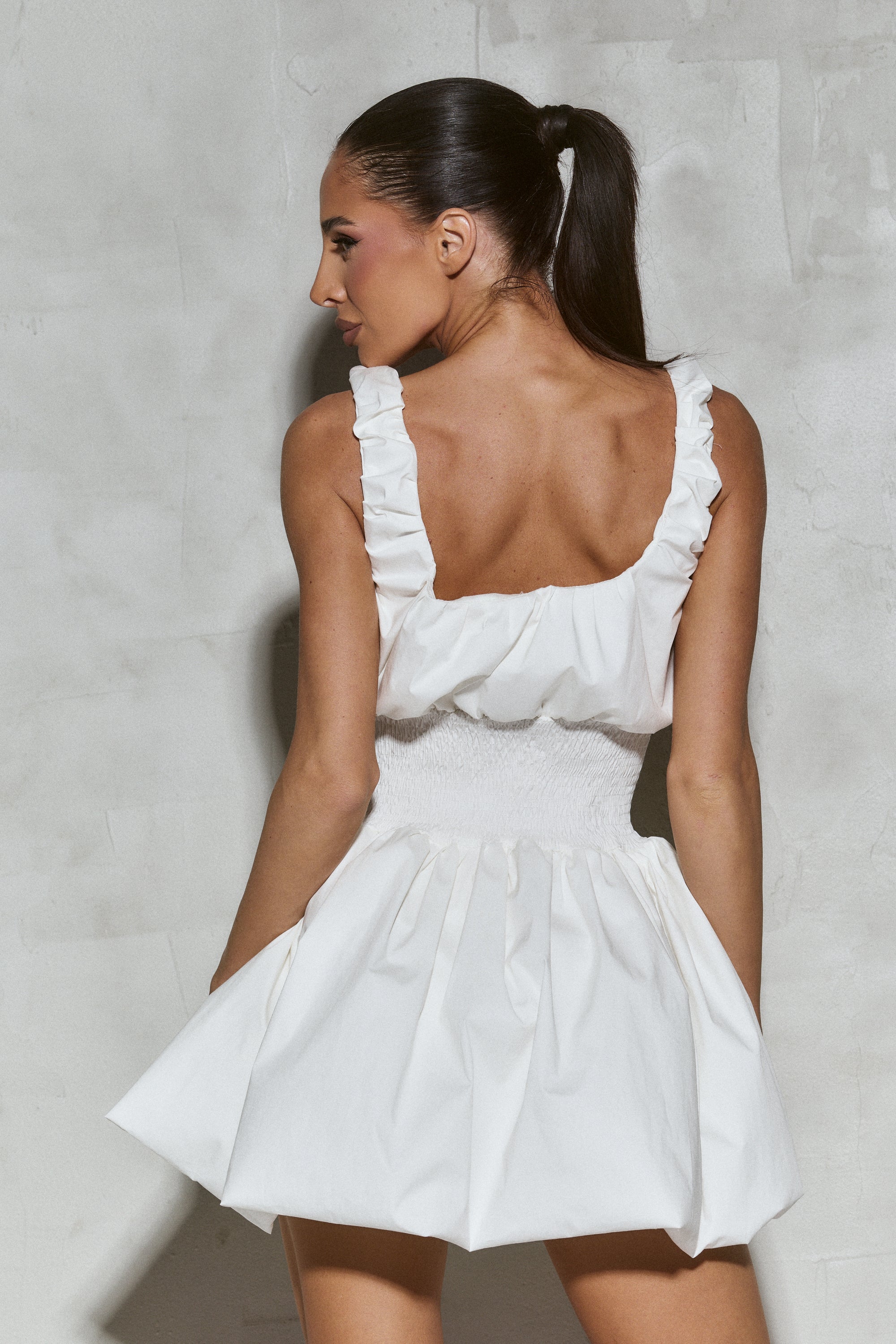 Liya Dress In White
